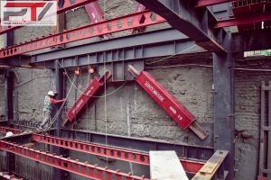 طراحی تولید و اجرای مهاربند کمانش تاب BRB برای پروژه مسکونی آصف - پویا تدبیر ویرا