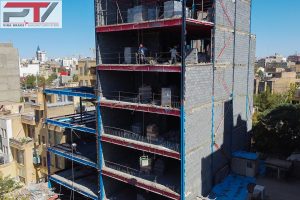 تولید BRB در مشهد ساختمان مسکونی آرمیتا طراحی مهاربند کمانش تاب و تولید آن توسط شرکت پویا تدبیر ویرا