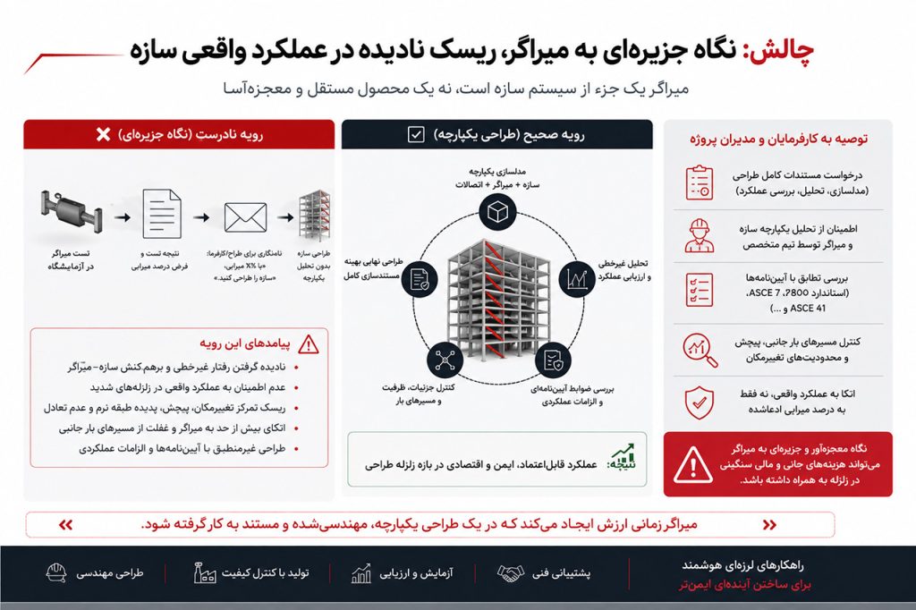 خطای رویکرد جزیره ای در طراحی سازه های مجهز به میراگر لرزه ای